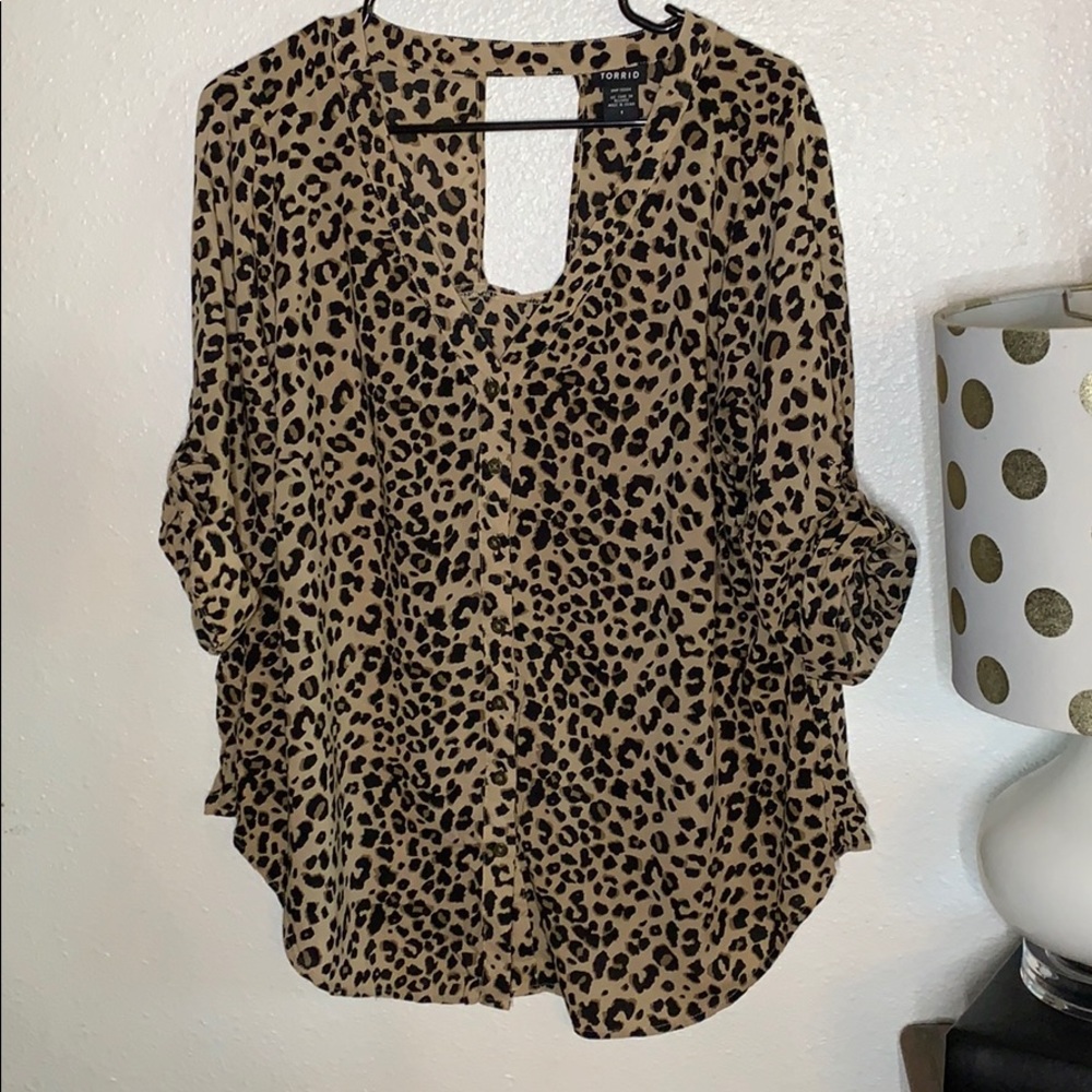 Torrid Leopard Print Blouse